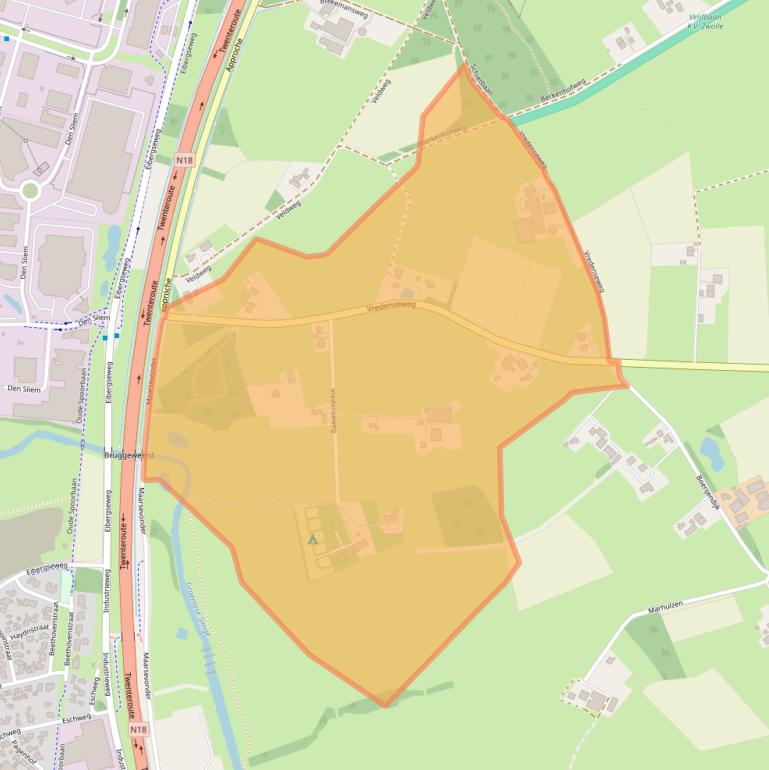 Kaart van postcodegebied 7141MB.