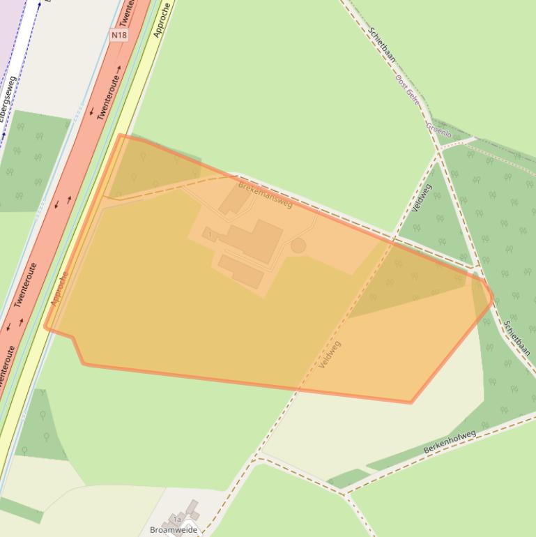 Kaart van postcodegebied 7141MC.