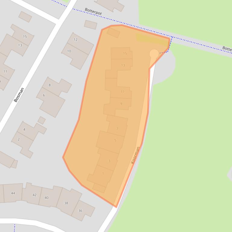 Kaart van postcodegebied 7141NP.