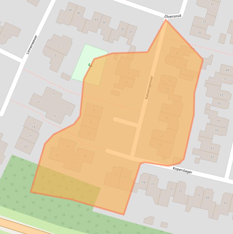 Kaart van postcodegebied 7141PG.