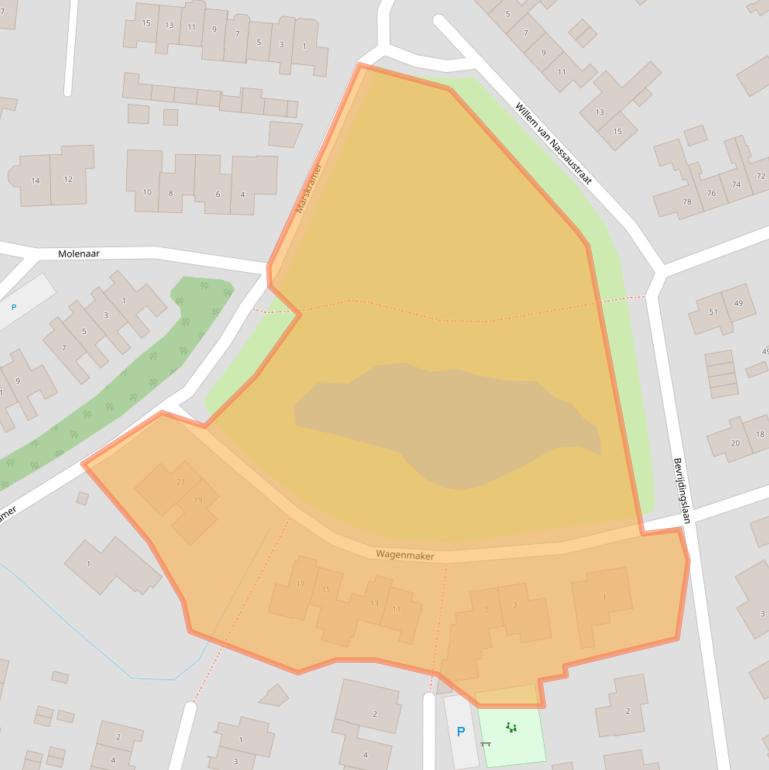 Kaart van postcodegebied 7141PN.