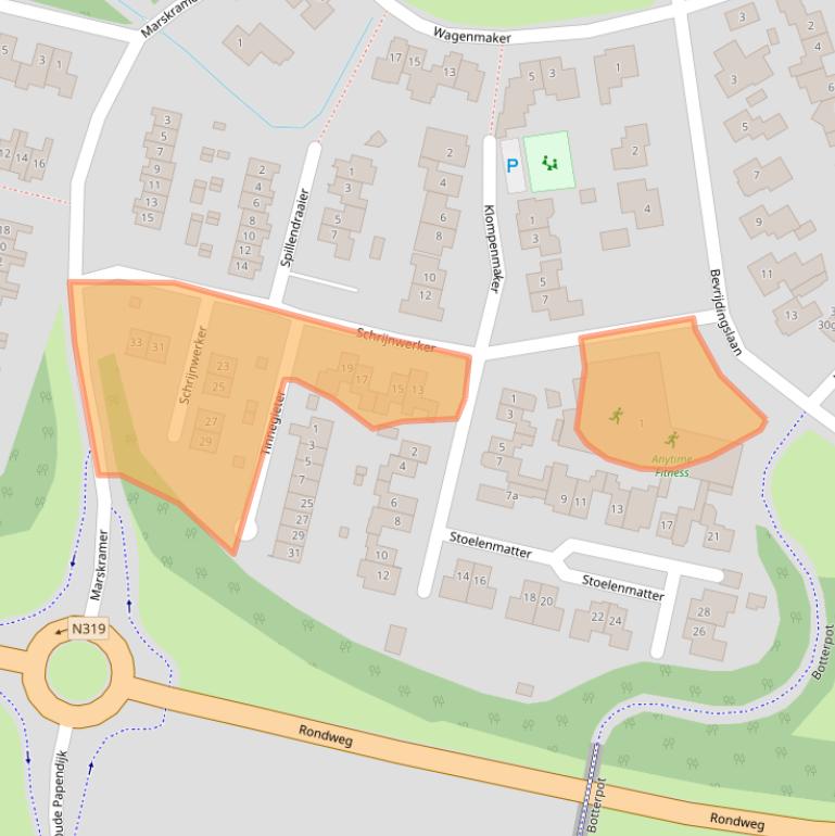 Kaart van postcodegebied 7141PR.