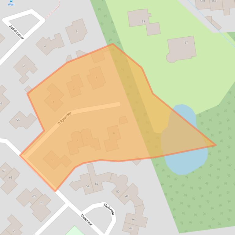 Kaart van postcodegebied 7141PX.