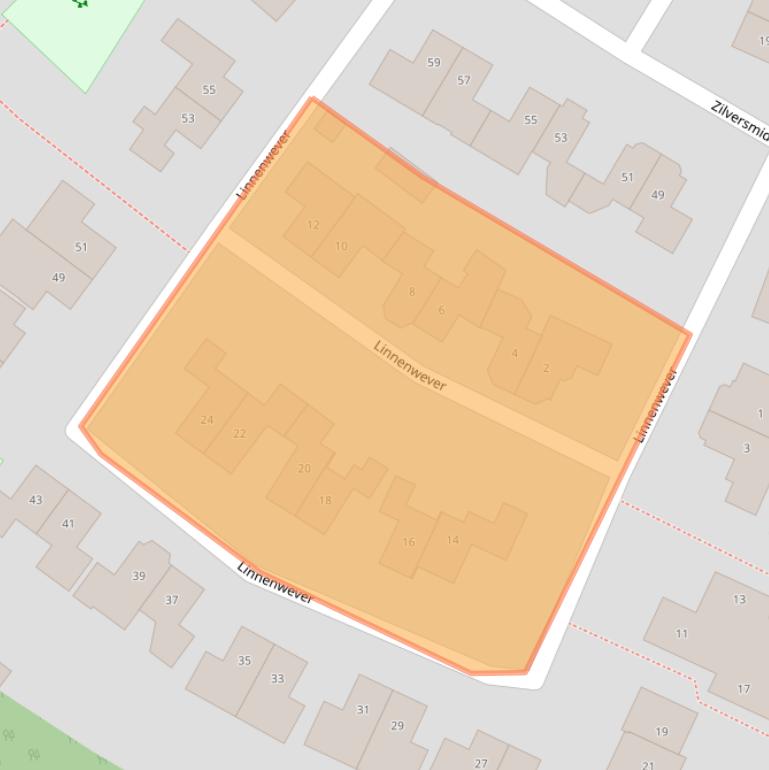 Kaart van postcodegebied 7141RB.