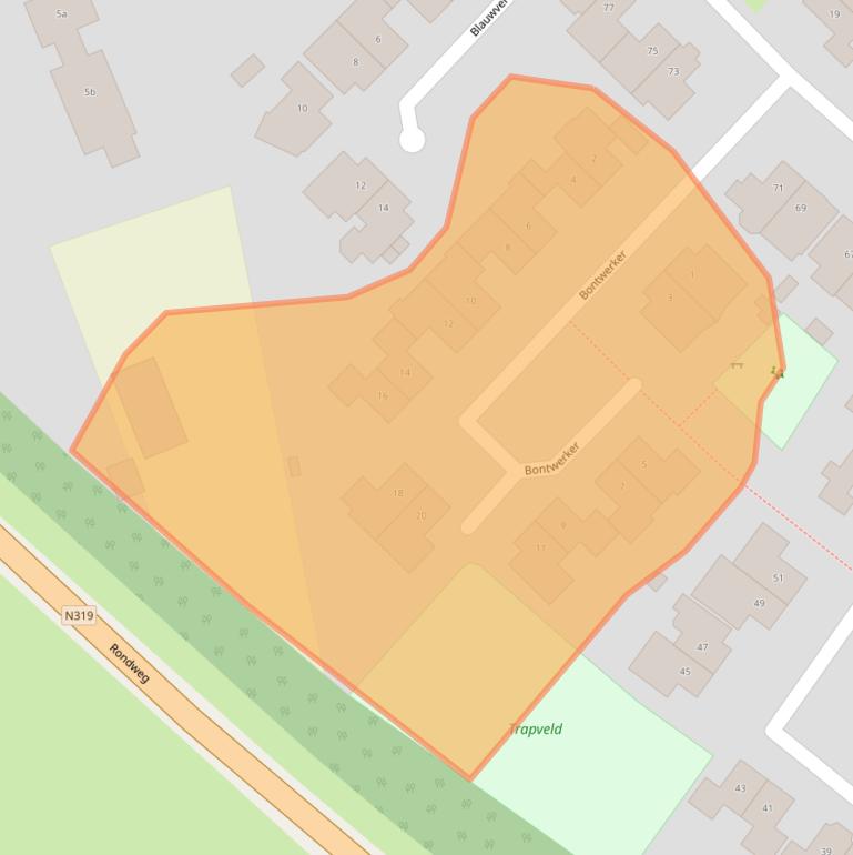 Kaart van postcodegebied 7141RC.