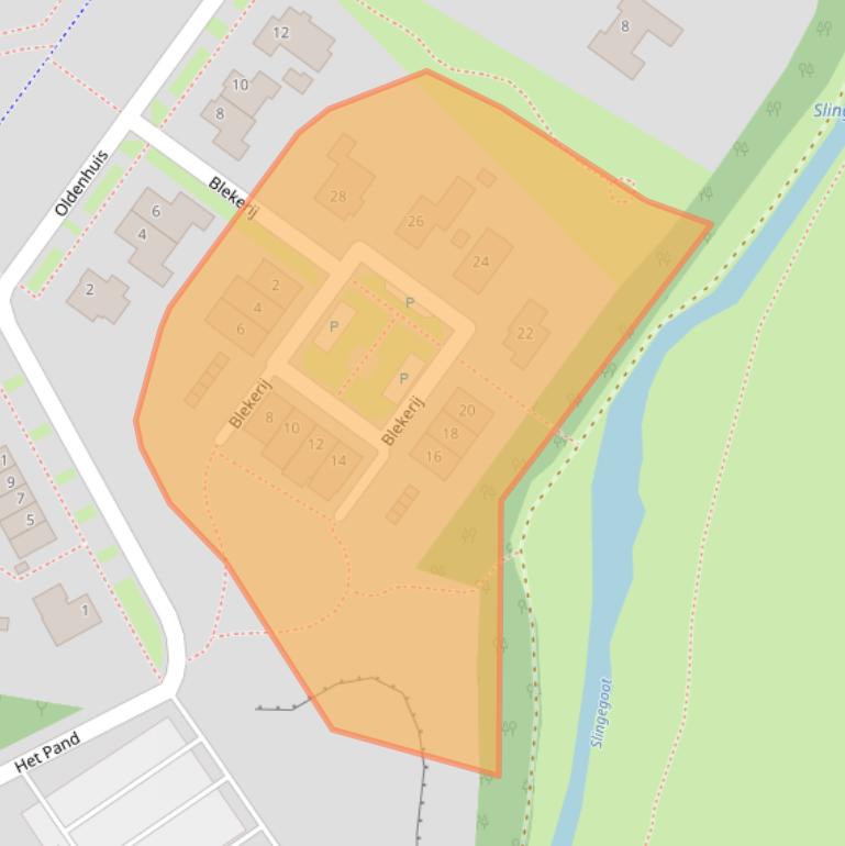 Kaart van postcodegebied 7141TA.