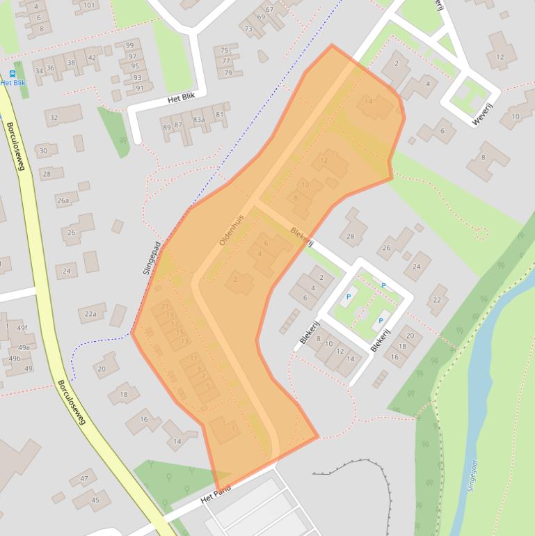 Kaart van postcodegebied 7141TC.