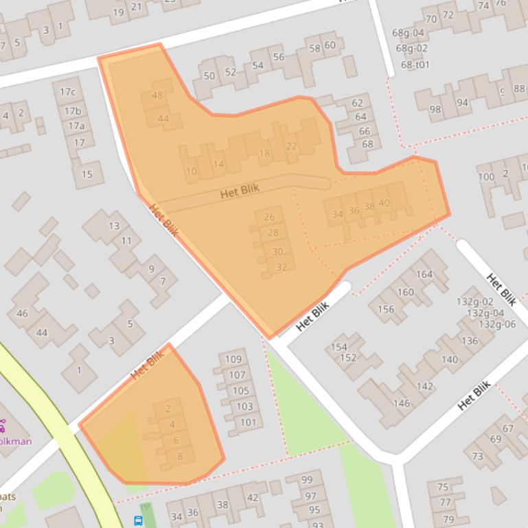 Kaart van postcodegebied 7141TJ.