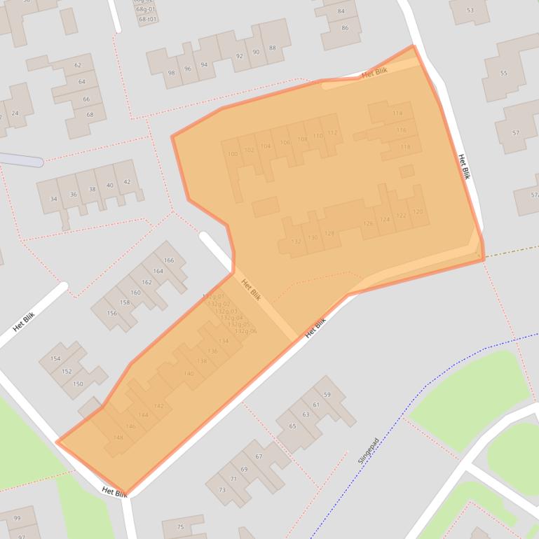 Kaart van postcodegebied 7141TL.