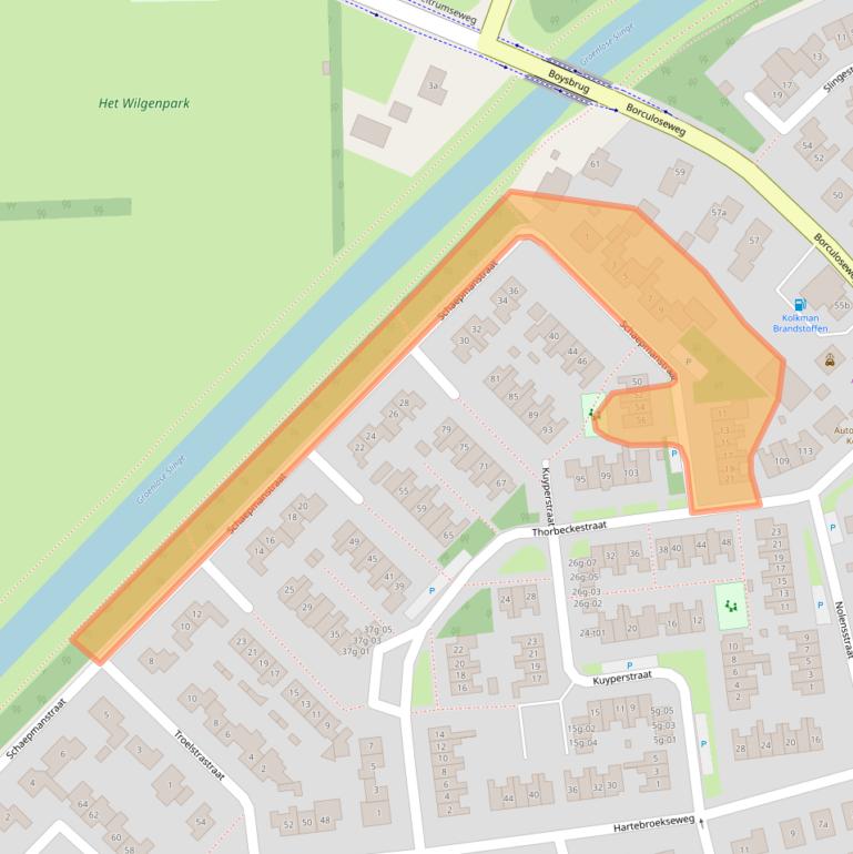 Kaart van postcodegebied 7141TR.