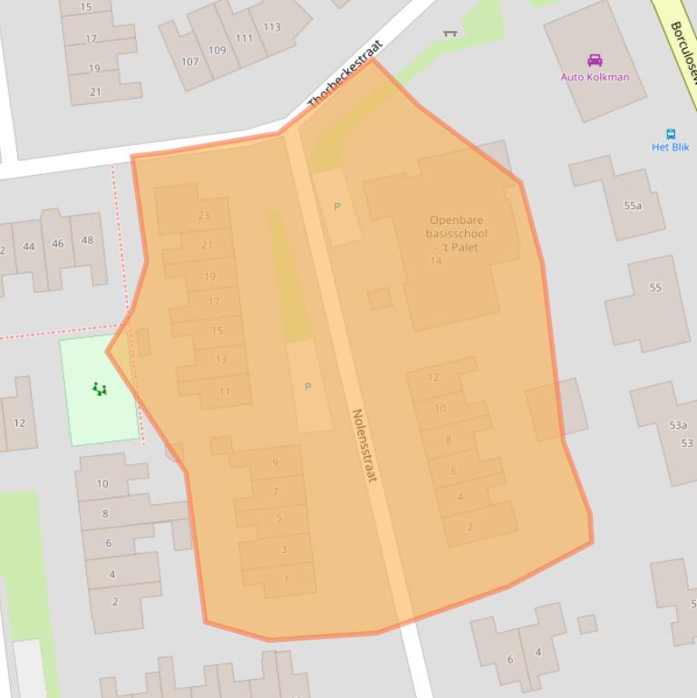 Kaart van postcodegebied 7141VG.