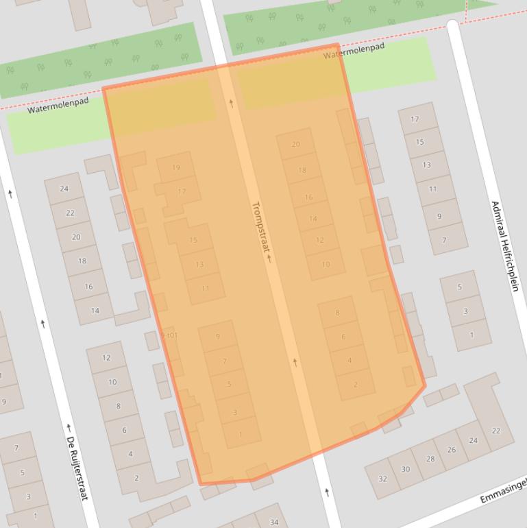 Kaart van postcodegebied 7141VP.