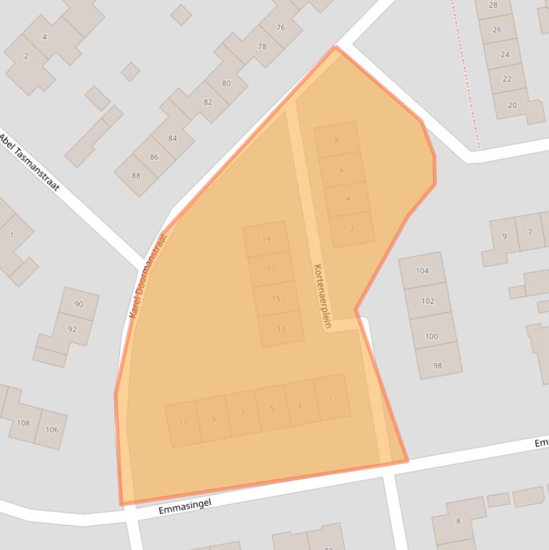 Kaart van postcodegebied 7141WC.