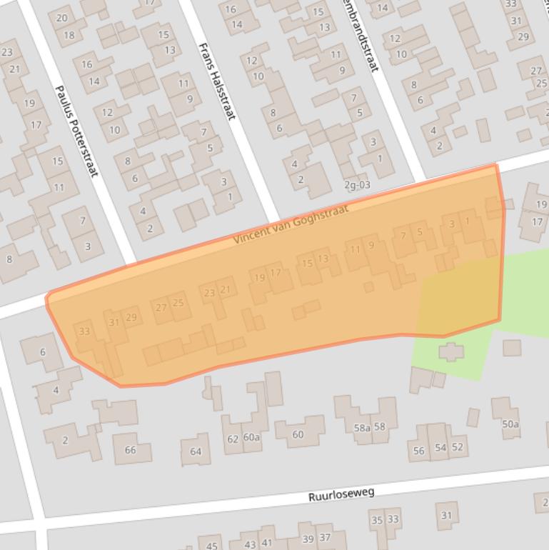 Kaart van postcodegebied 7141XP.
