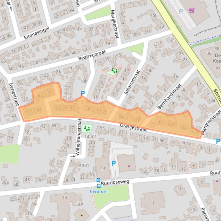 Kaart van postcodegebied 7141ZE.