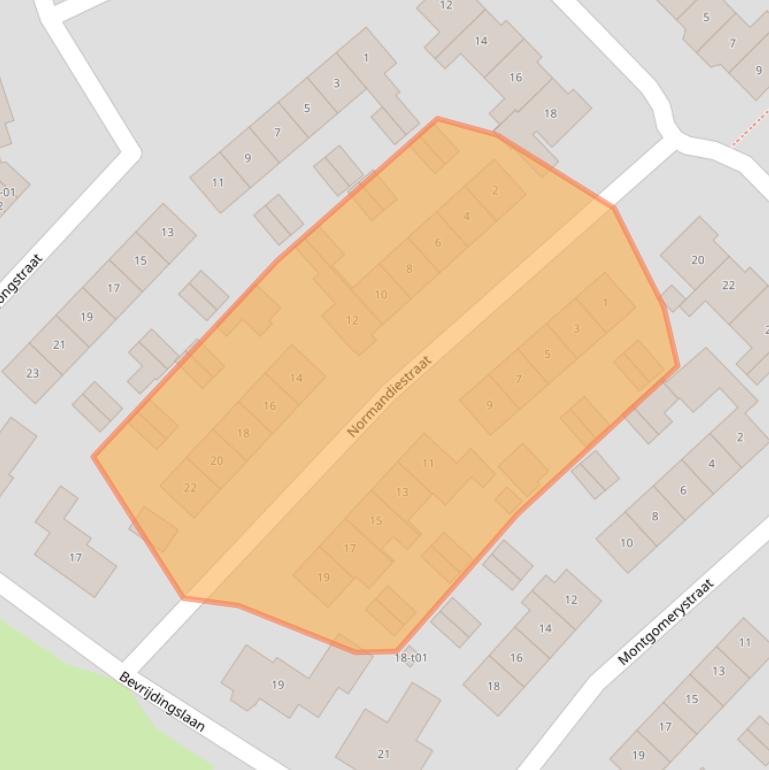 Kaart van postcodegebied 7141ZS.