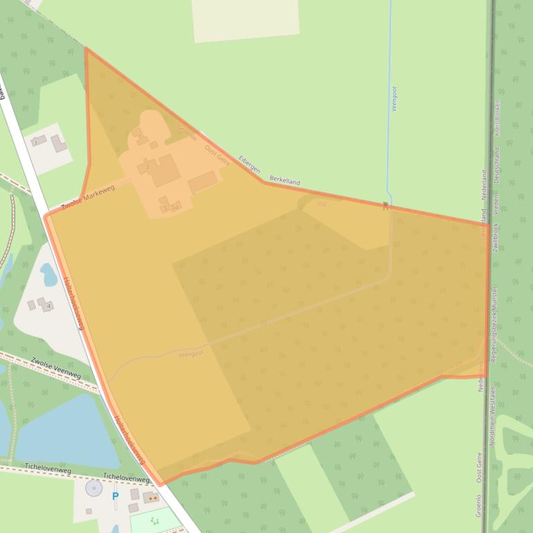 Kaart van postcodegebied 7142HX.