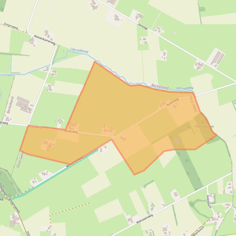 Kaart van postcodegebied 7142JE.