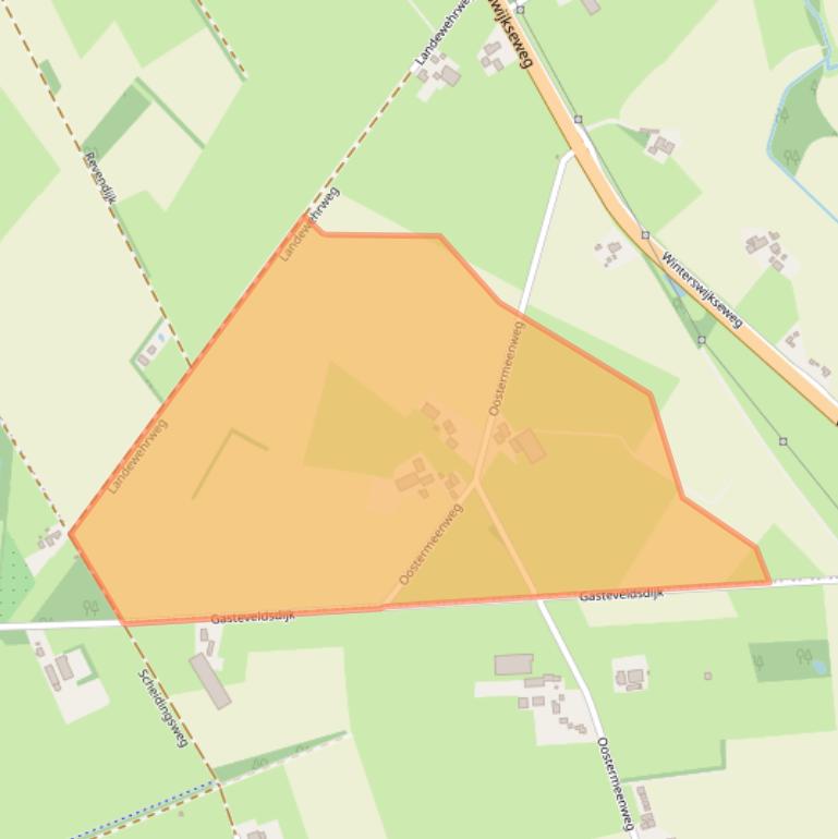 Kaart van postcodegebied 7142JJ.