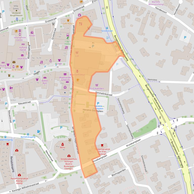 Kaart van postcodegebied 7151AD.