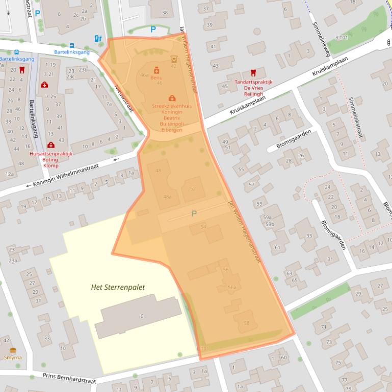 Kaart van postcodegebied 7151AH.