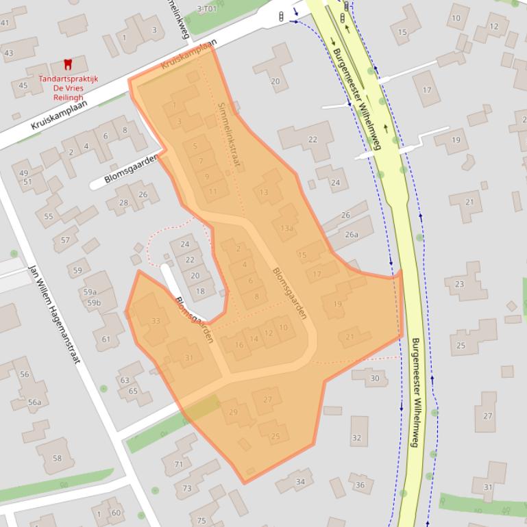 Kaart van postcodegebied 7151AL.