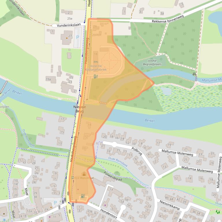 Kaart van postcodegebied 7151AS.