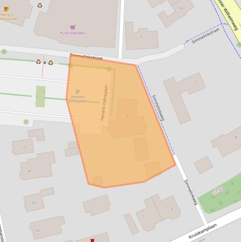 Kaart van postcodegebied 7151AV.