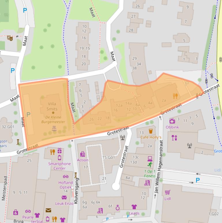 Kaart van postcodegebied 7151BC.