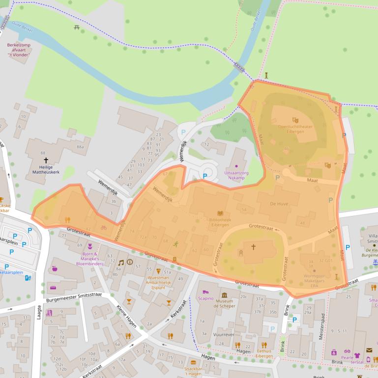 Kaart van postcodegebied 7151BD.