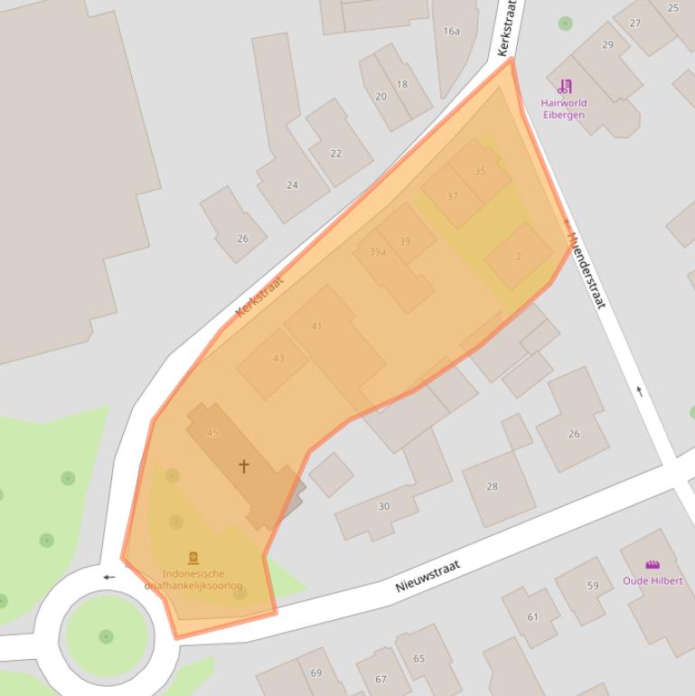 Kaart van postcodegebied 7151BV.