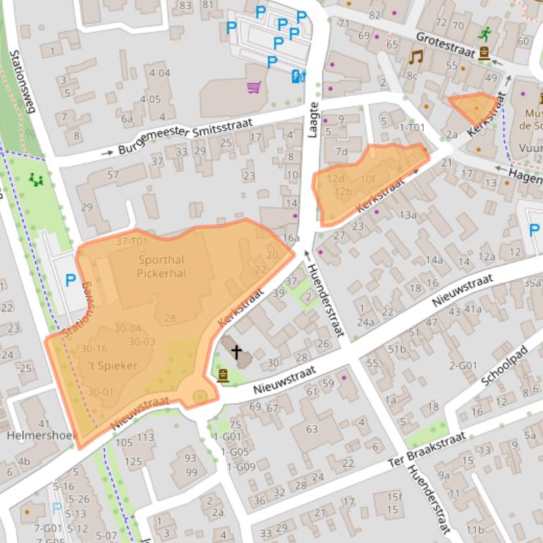 Kaart van postcodegebied 7151BW.