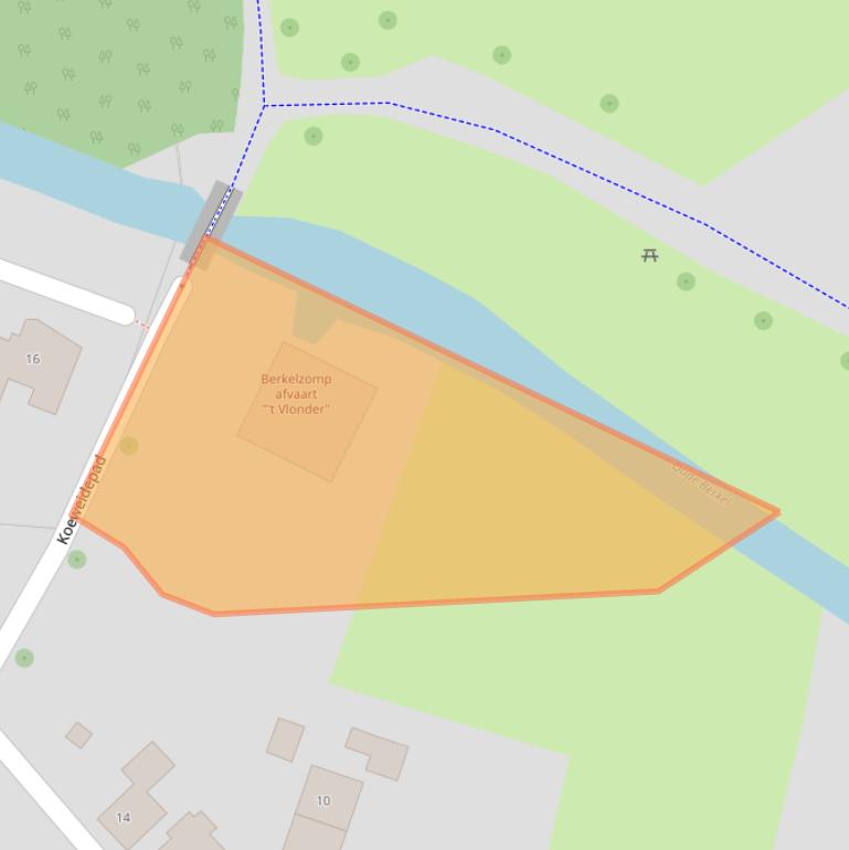 Kaart van postcodegebied 7151BX.