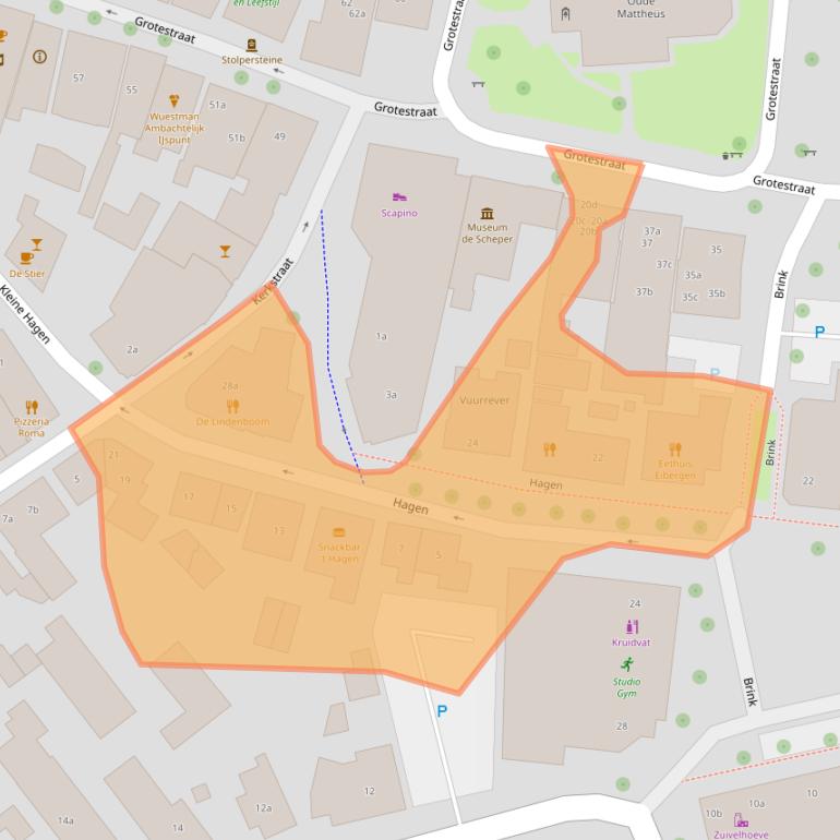 Kaart van postcodegebied 7151CA.