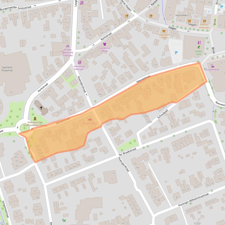 Kaart van postcodegebied 7151CD.