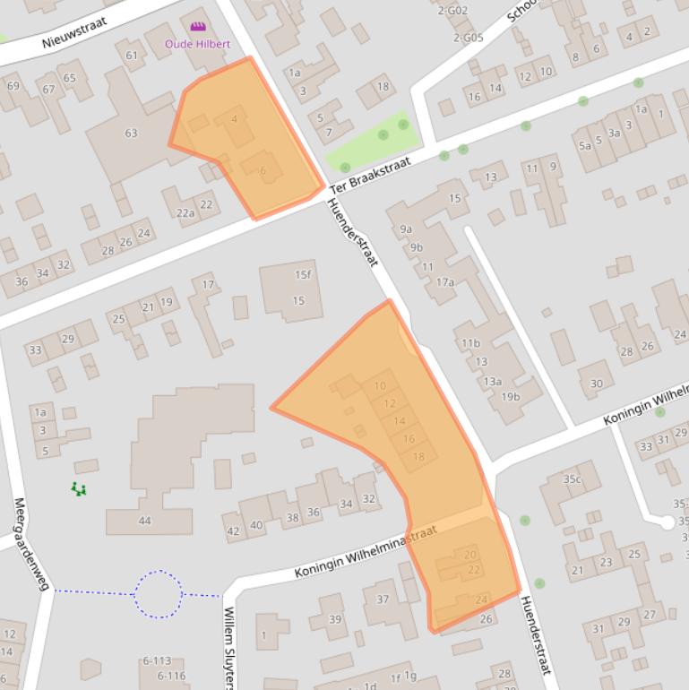 Kaart van postcodegebied 7151DC.