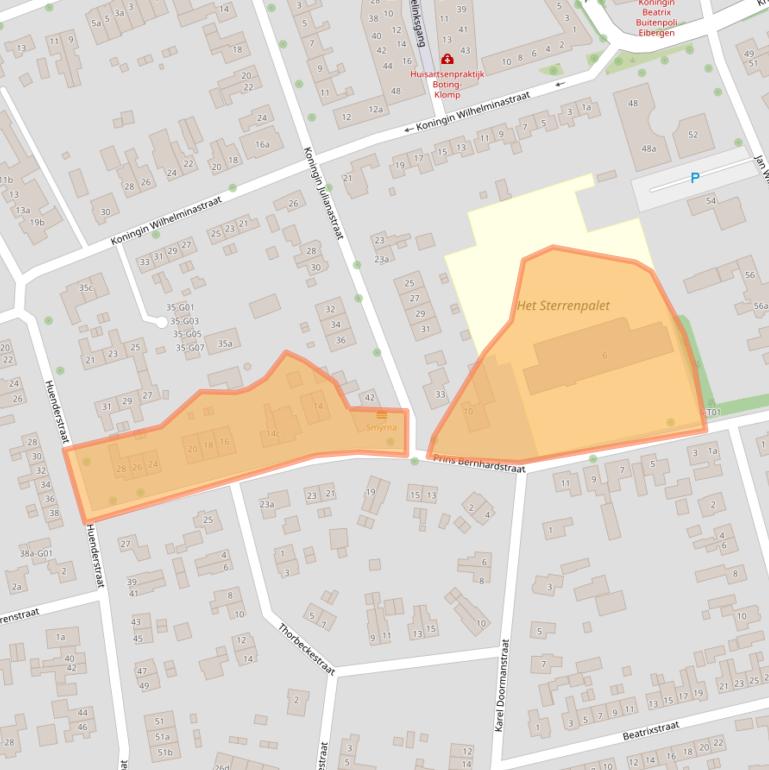Kaart van postcodegebied 7151DG.