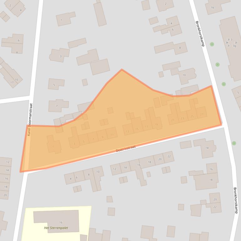 Kaart van postcodegebied 7151DK.