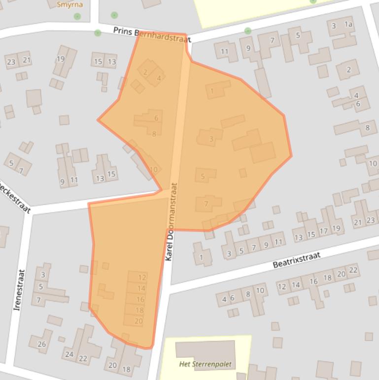 Kaart van postcodegebied 7151DM.