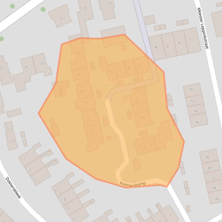 Kaart van postcodegebied 7151EA.