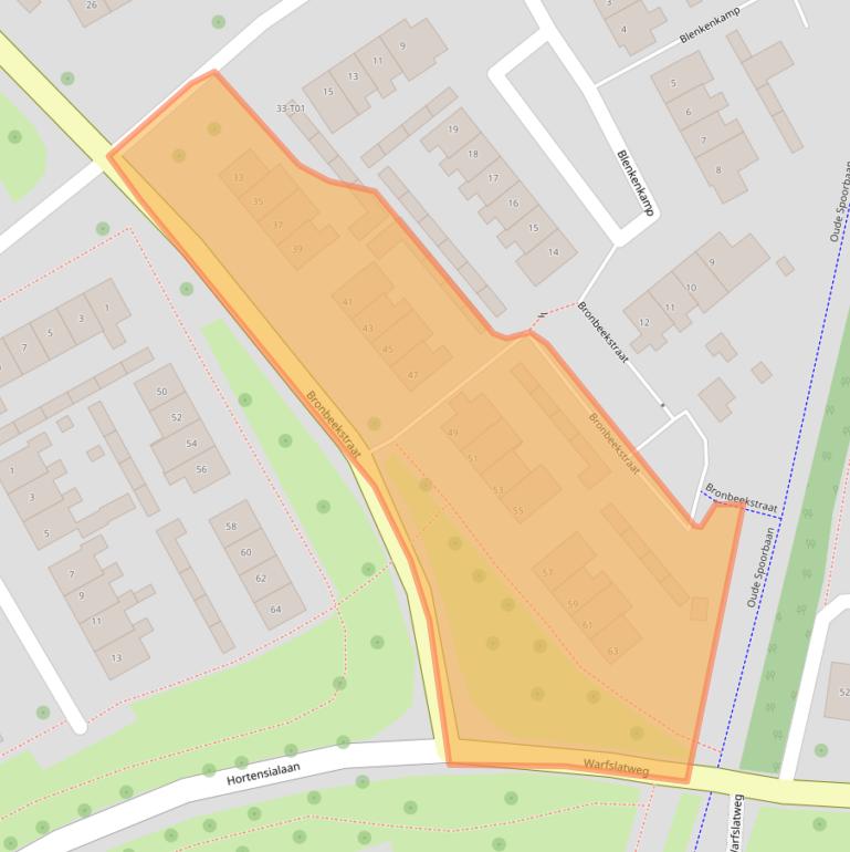 Kaart van postcodegebied 7151EH.