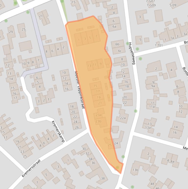Kaart van postcodegebied 7151EN.