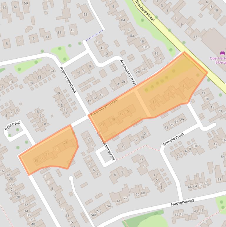 Kaart van postcodegebied 7151GD.