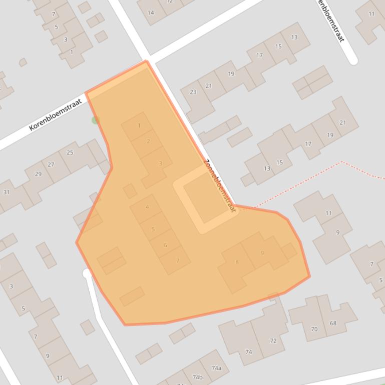 Kaart van postcodegebied 7151GS.