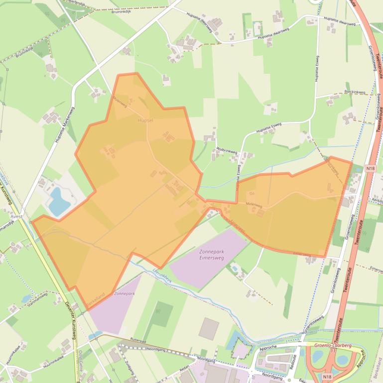 Kaart van postcodegebied 7151HA.