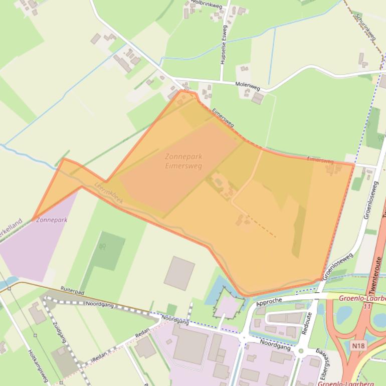 Kaart van postcodegebied 7151HB.