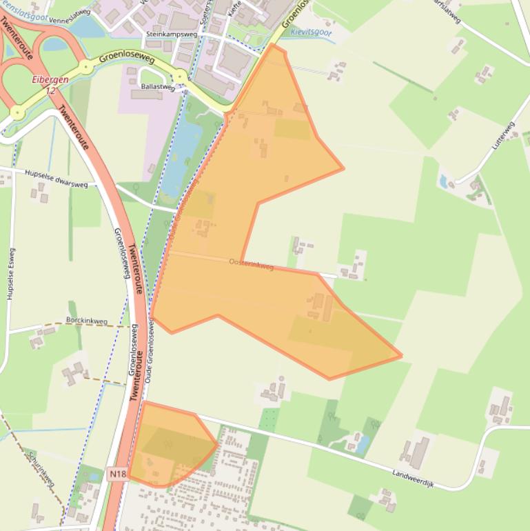 Kaart van postcodegebied 7151HC.