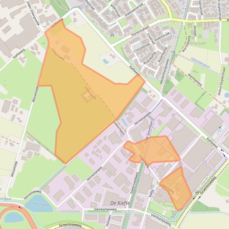 Kaart van postcodegebied 7151HS.
