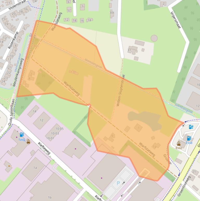 Kaart van postcodegebied 7151HV.