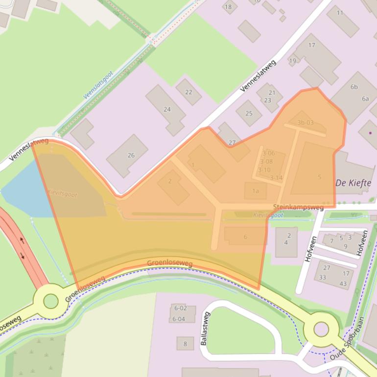 Kaart van postcodegebied 7151JB.